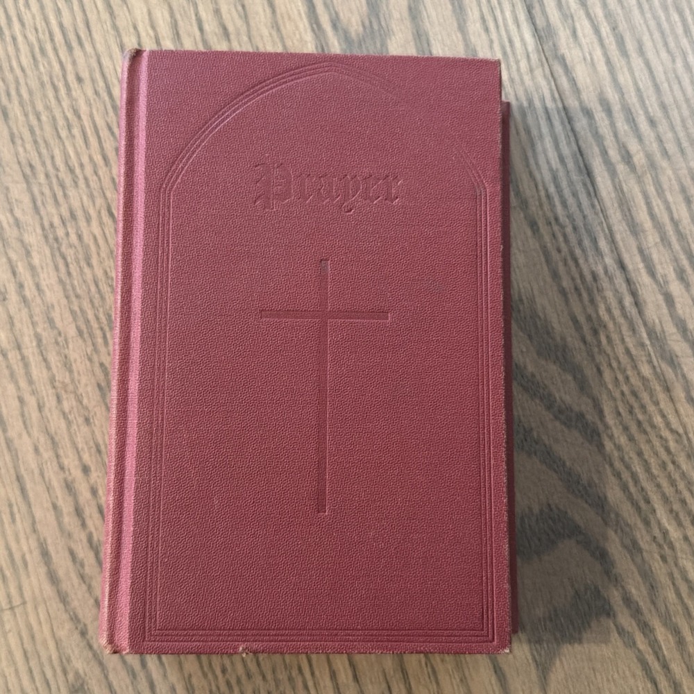 THE BOOK OF COMMON PRAYER Protestant Episcopal Church 1945 Red HC Pocket Size